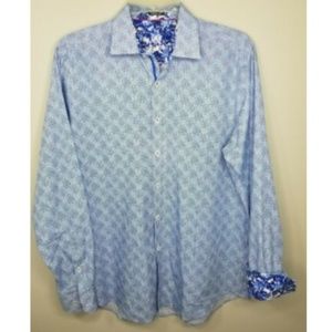 Bugatchi Uomo Mens Flip Cuff Classic Fit Cotton LG